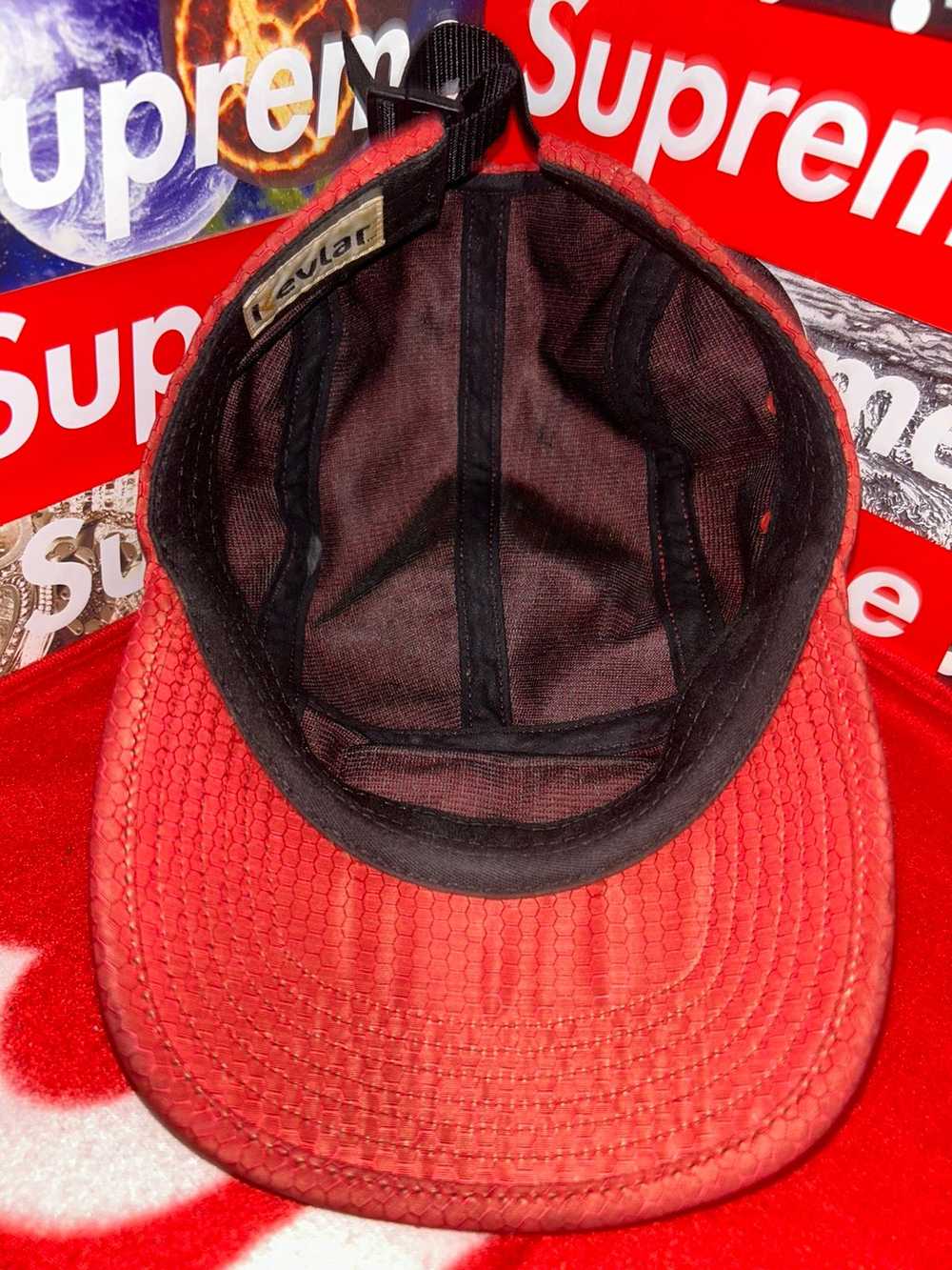 Supreme Supreme x Kevlar Camp Cap Red FW20 Hat - image 5