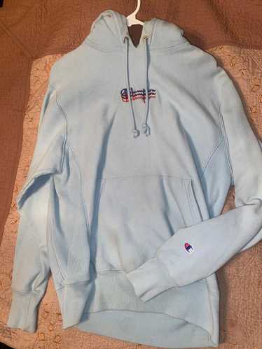 Champion baby blue champion hoodie