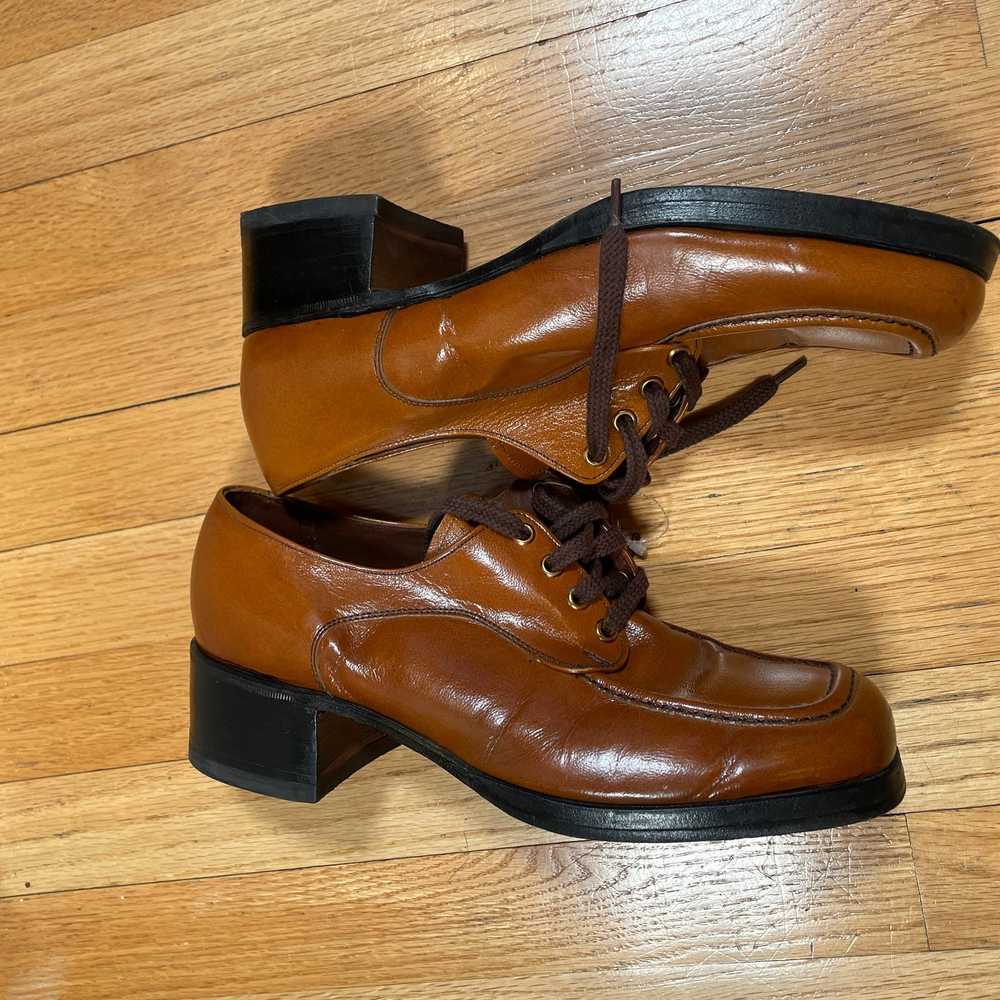 Sears 70s Sears Heeled Dress Shoes Size 10D - image 3