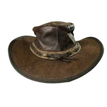 Vintage Barmah Squashy Hat in a bag Australian Lea