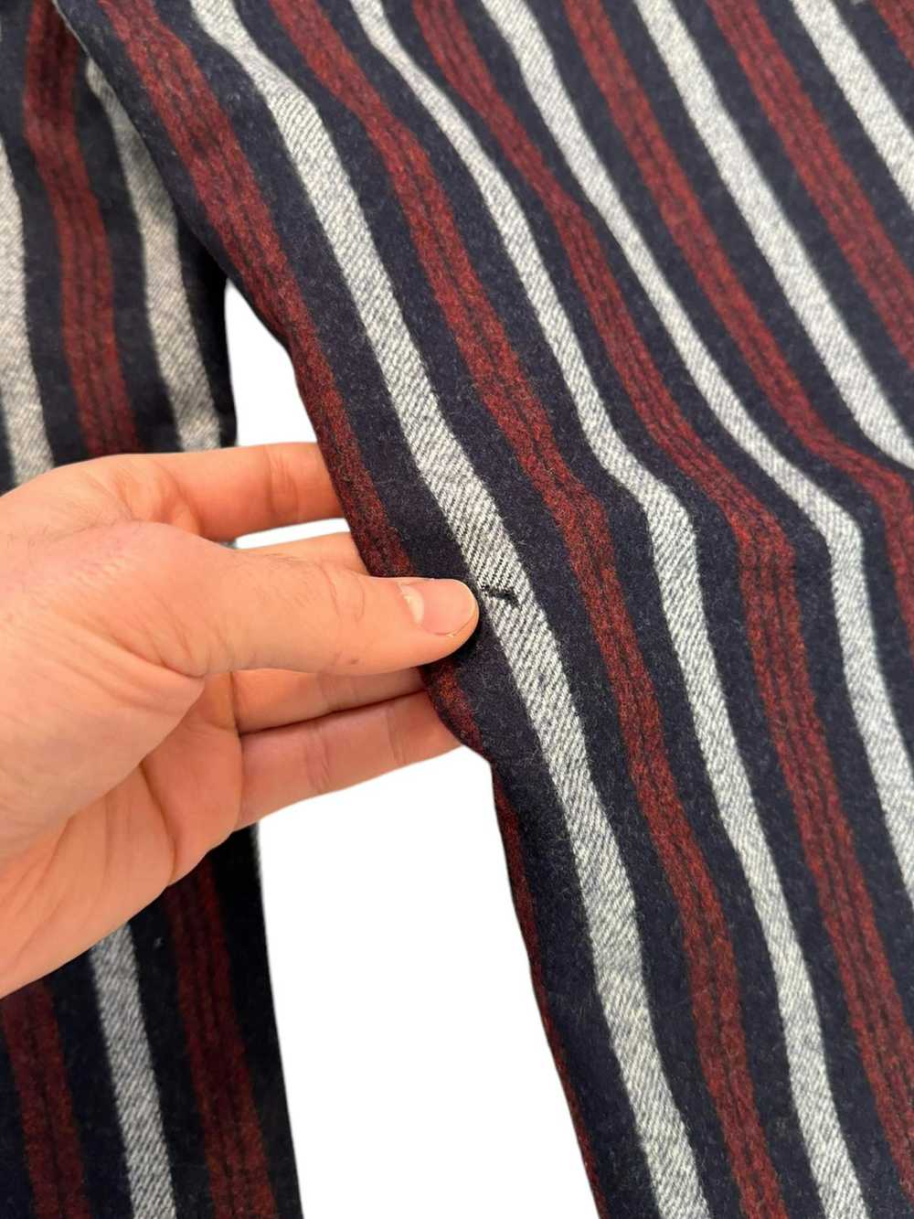 Umit Benan Sample Heavy Wool Stripe Slack - image 6