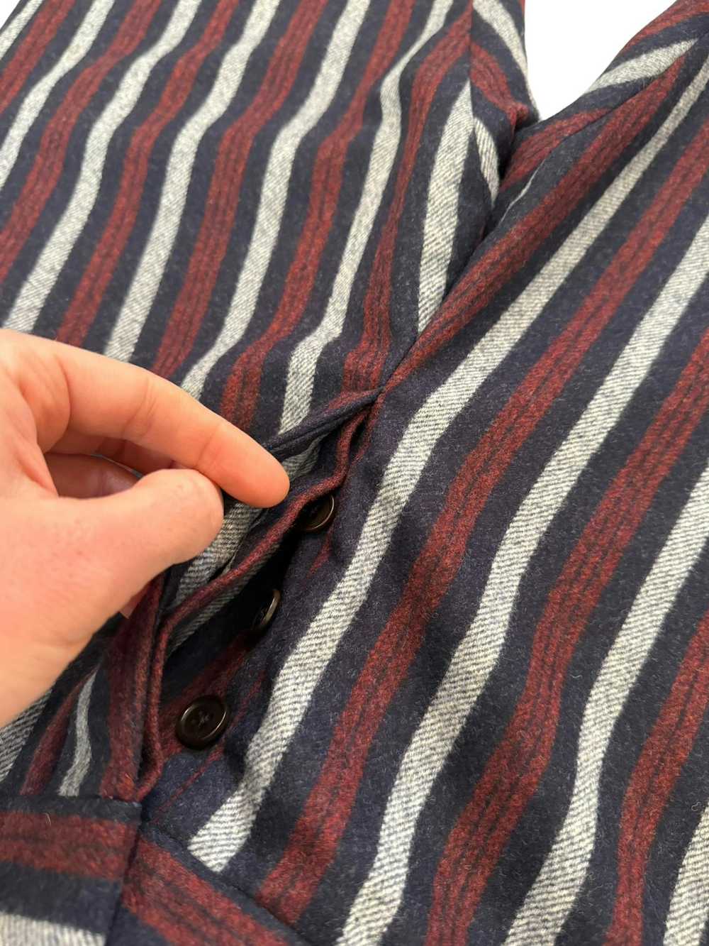Umit Benan Sample Heavy Wool Stripe Slack - image 8