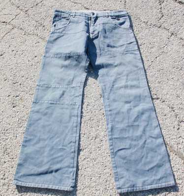 Viktor & Rolf blue paneled jeans