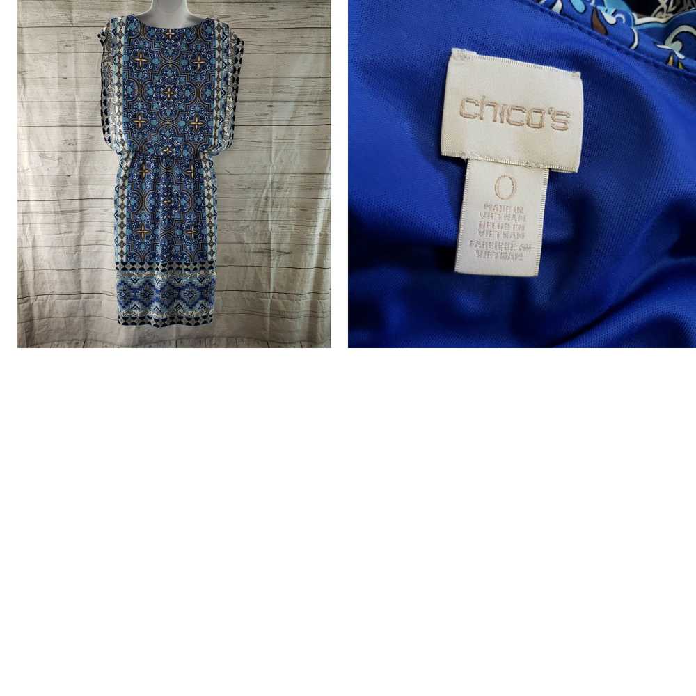Vintage Chicos Womens Blouson Dress Sz 0 US Small… - image 4