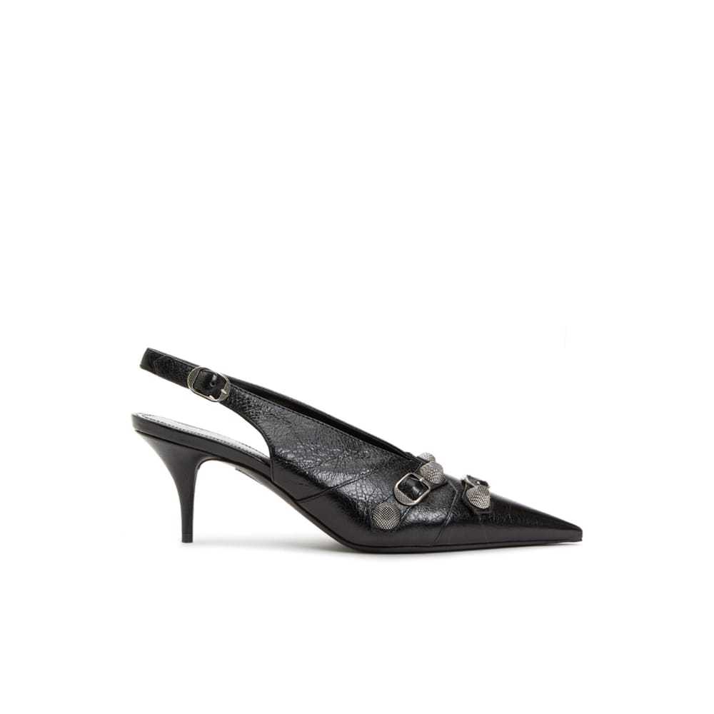 Balenciaga Cagole leather sandal - image 5