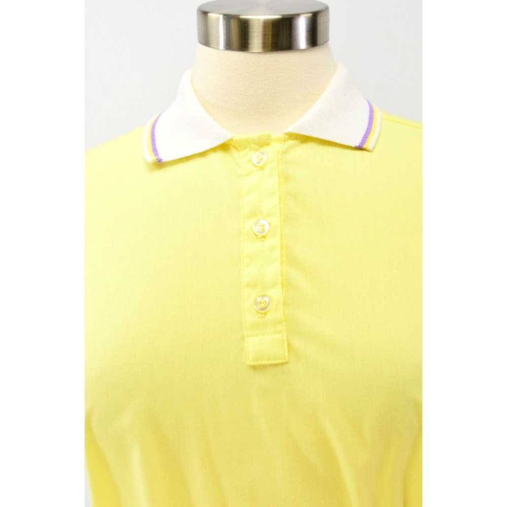 Sears 70s Vintage Womens M Yellow Polo Shirt Sears - image 2