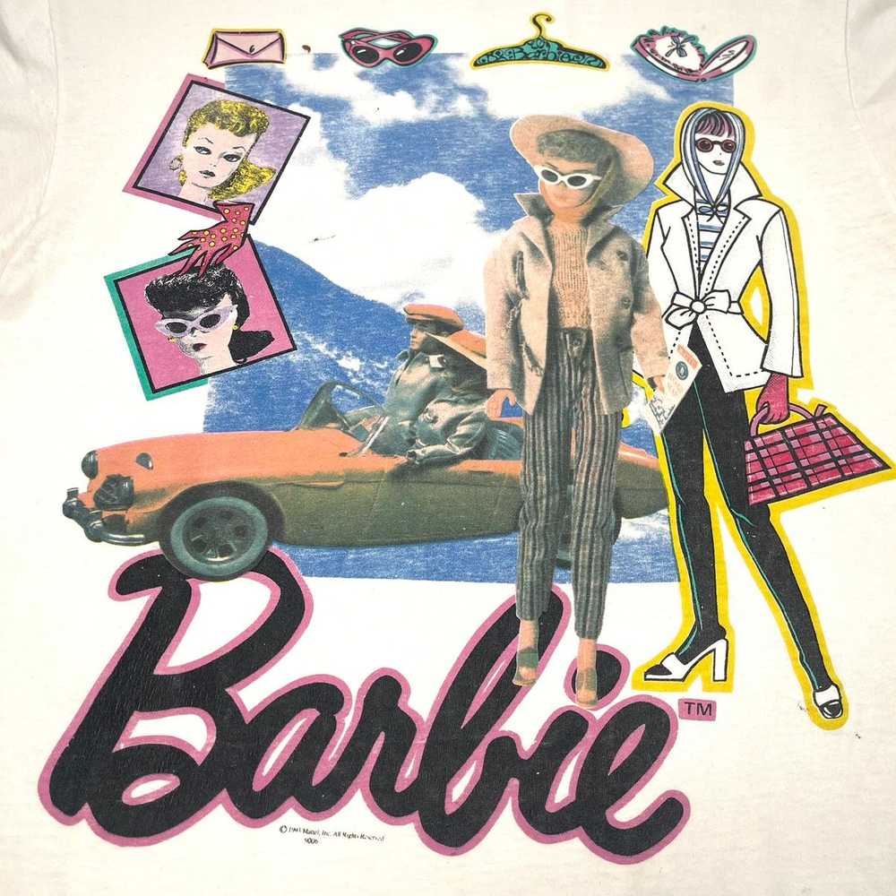 Movie × Vintage Barbie Mattel 1993 Promo T-Shirt - image 2