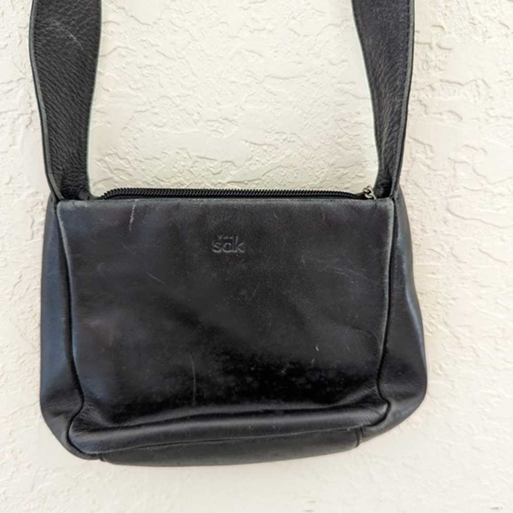 Vintage Sak Leather Cross Body Purse Hand Bag Y2K… - image 3