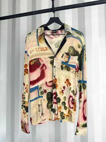 Jean Paul Gaultier × Vintage Art Print Silky Shirt