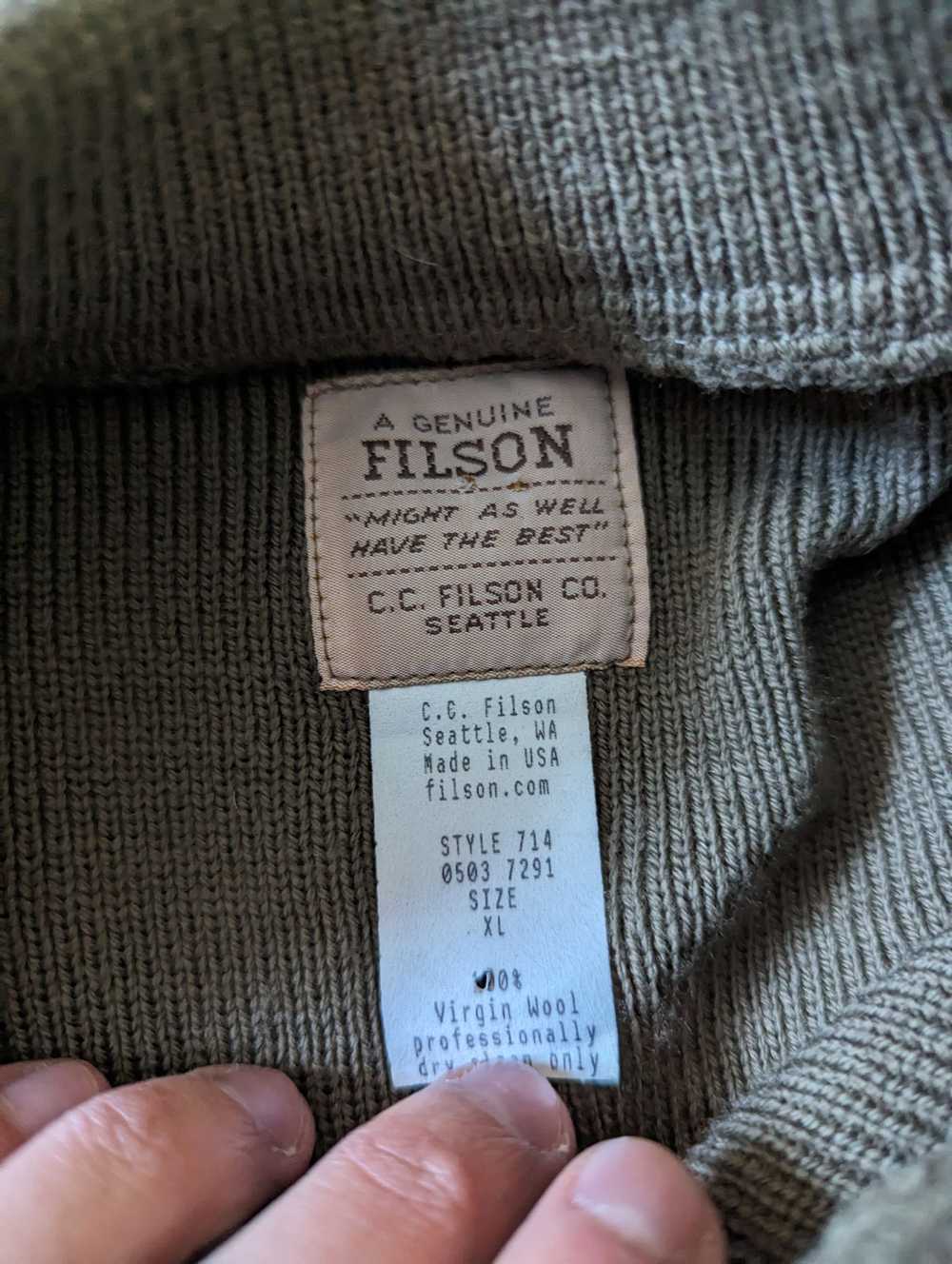 Filson FILSON Guide Henley Hunting Sweater Virgin… - image 3