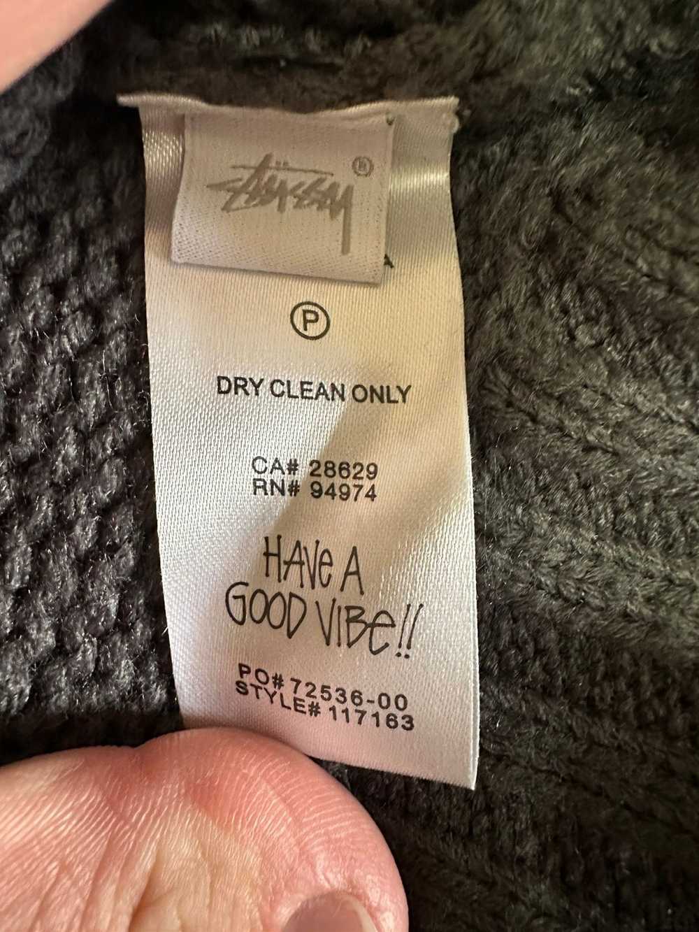 Stussy Stussy Gray Brushed Knit Cardigan - image 5