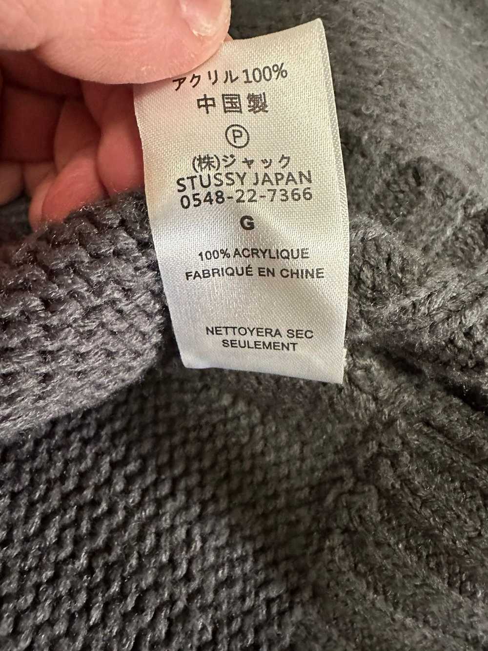 Stussy Stussy Gray Brushed Knit Cardigan - image 6