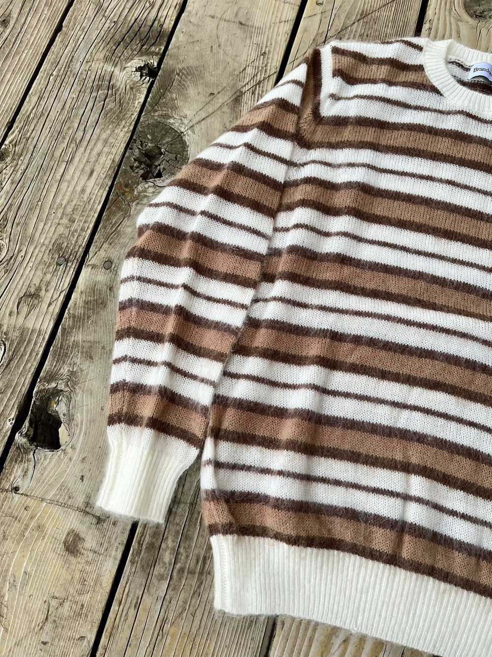 Streetwear × Vintage Striped Mohair Knit Sweater - image 2