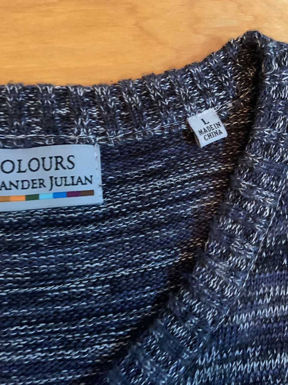 Alexander Julian × Coloured Cable Knit Sweater × … - image 4
