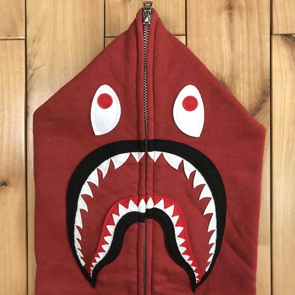 Bape BAPE check camo Shark full zip hoodie - image 2