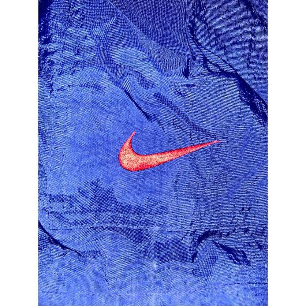 Nike Vintage Nike Blue Hooded Windbreaker Jacket … - image 4