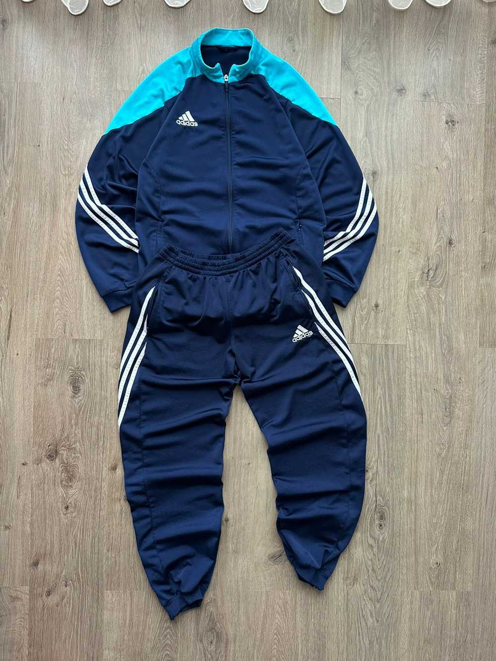 Adidas × Streetwear × Vintage Vintage Navy Blue A… - image 1