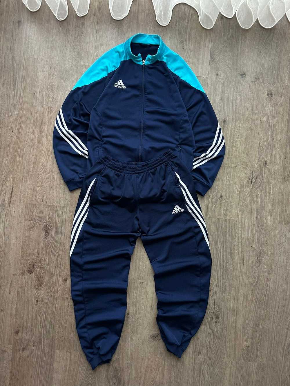 Adidas × Streetwear × Vintage Vintage Navy Blue A… - image 2