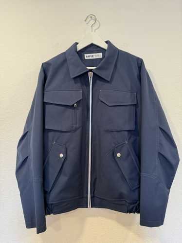 blue work jacket with - Gem