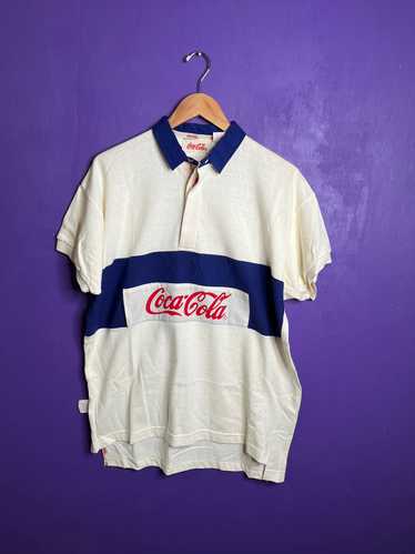 Coca-Cola ポロシャツ USA ヴィンテージ 90年代 USA製 coca-cola コカ・コーラ アドバタイジング 刺繍