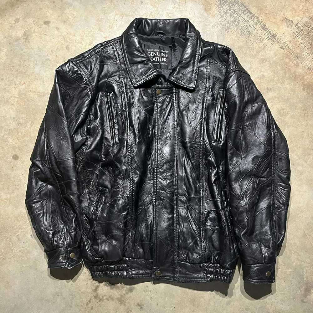 Genuine Leather × Leather Jacket × Vintage Vintag… - image 1