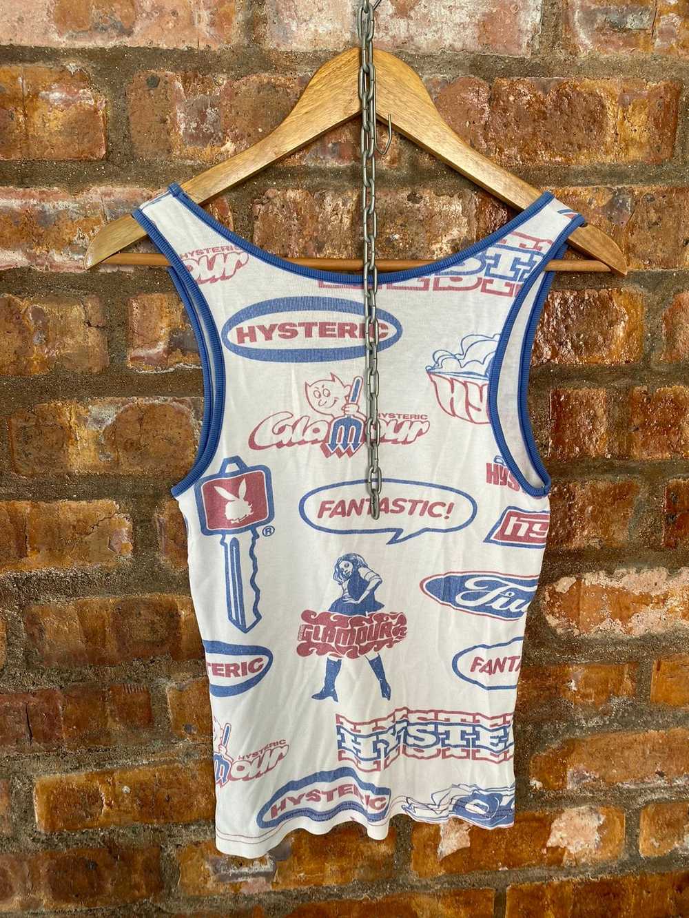 Hysteric Glamour 1990s Iconic HG all logo top tank - image 10