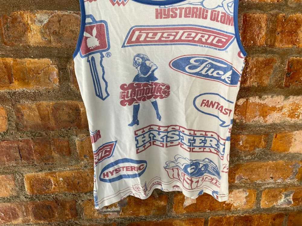Hysteric Glamour 1990s Iconic HG all logo top tank - image 4