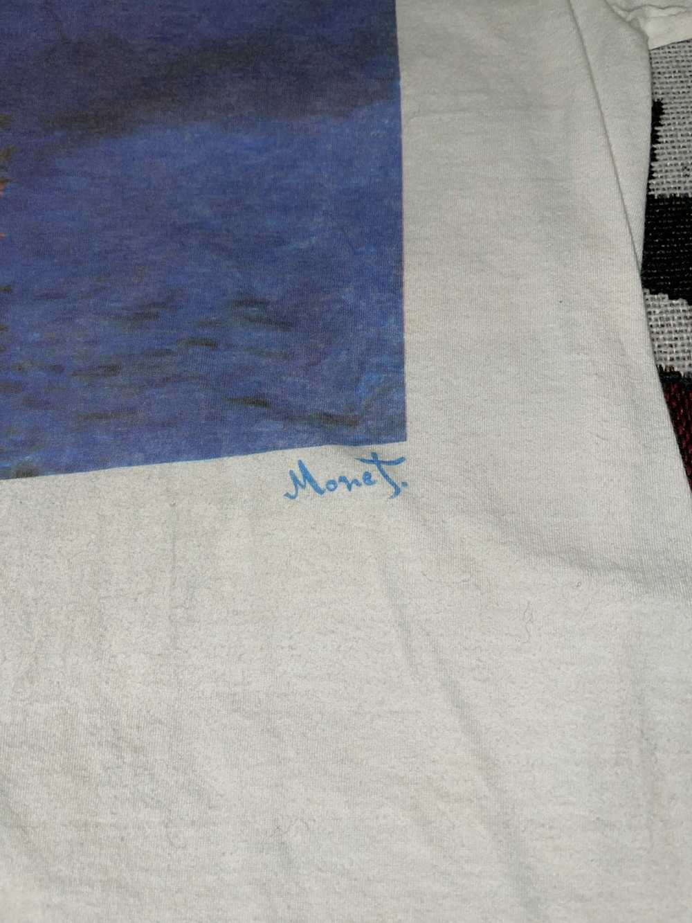 Art × Vintage Vintage 90s Claude Monet Art Tshirt - image 2
