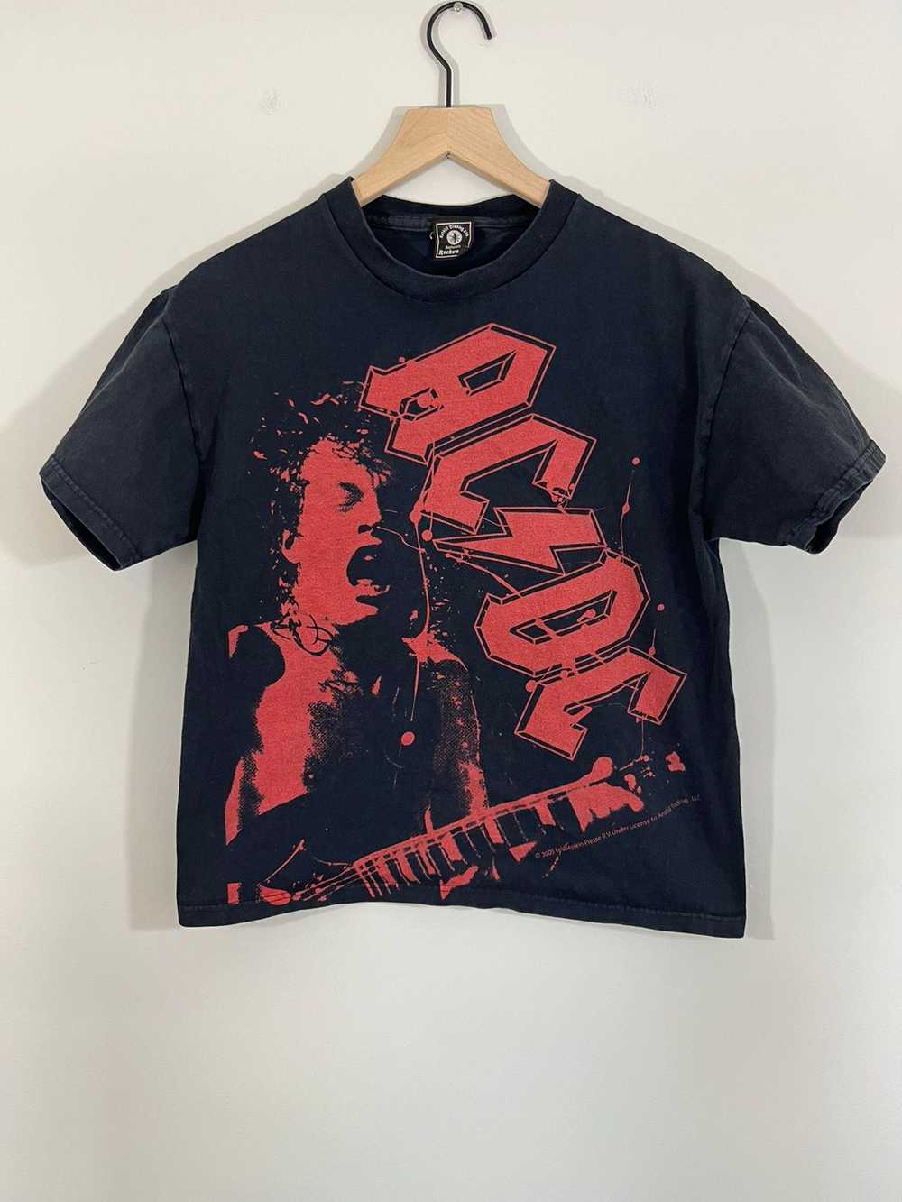Band Tees × Rare × Vintage Vintage AC/DC Faded Bl… - image 1