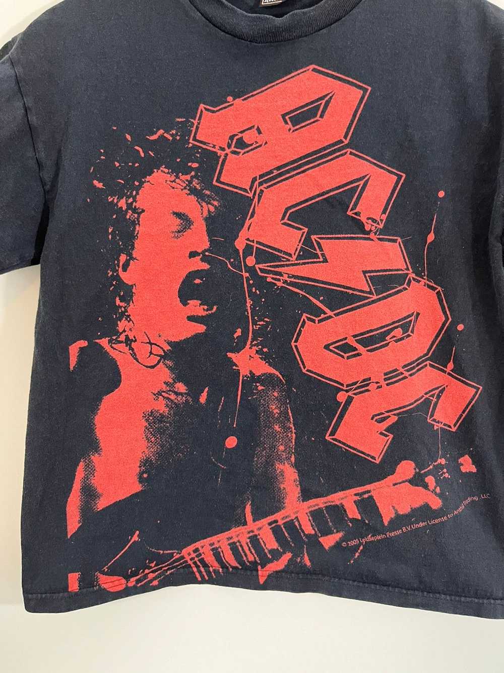 Band Tees × Rare × Vintage Vintage AC/DC Faded Bl… - image 4