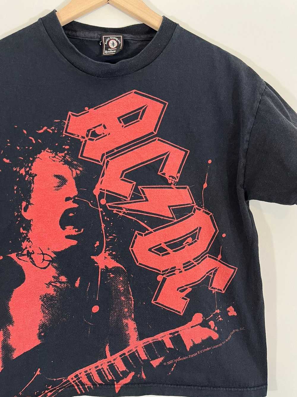 Band Tees × Rare × Vintage Vintage AC/DC Faded Bl… - image 5