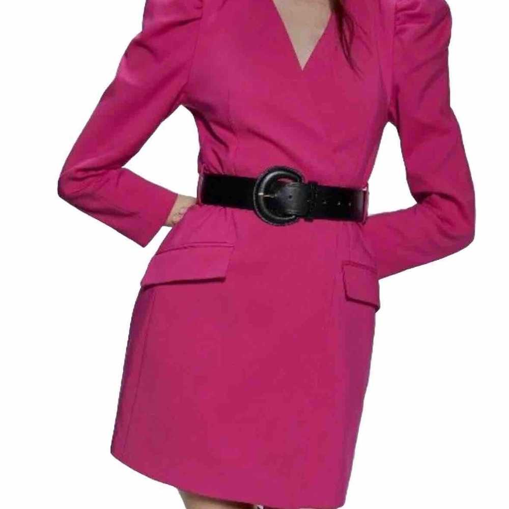 Zara - pink blazer Mini dress Barbie Core Without… - image 2