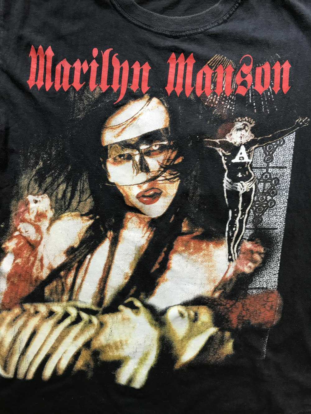 Band Tees × Vintage Vintage rare Marilyn Manson B… - image 3