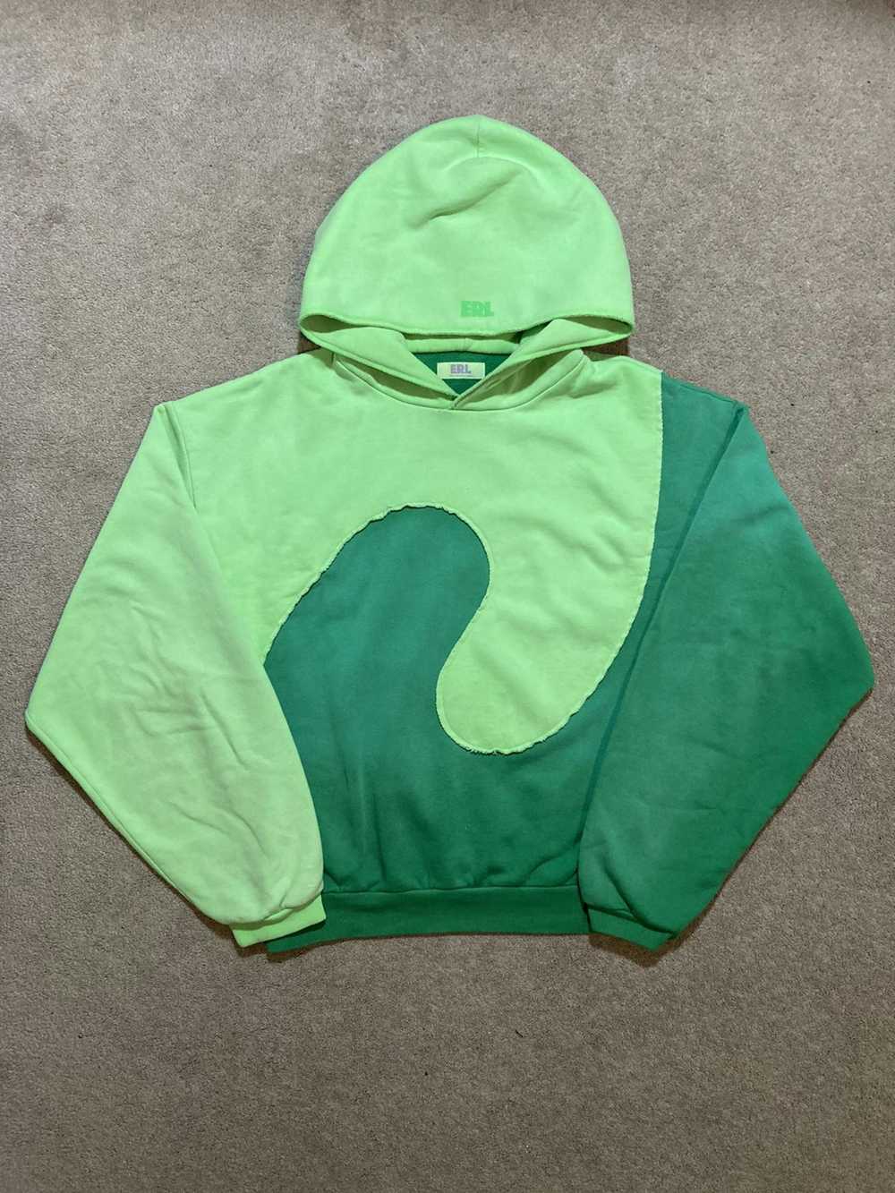 ERL Swirl Hoodie (Green/Green) - image 5
