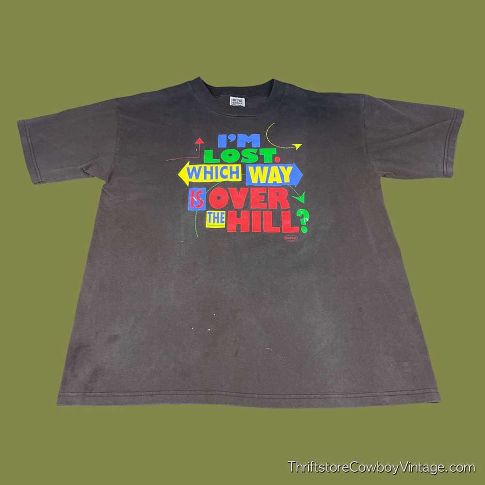 Vintage Vintage Over the Hill Shirt 90s Hallmark … - image 1