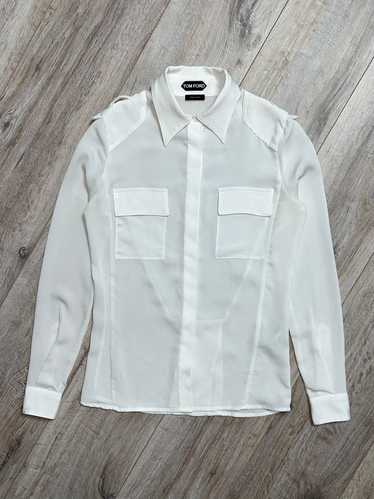 Gucci × Tom Ford TOM FORD Shirt Button Up Silk Po… - image 1