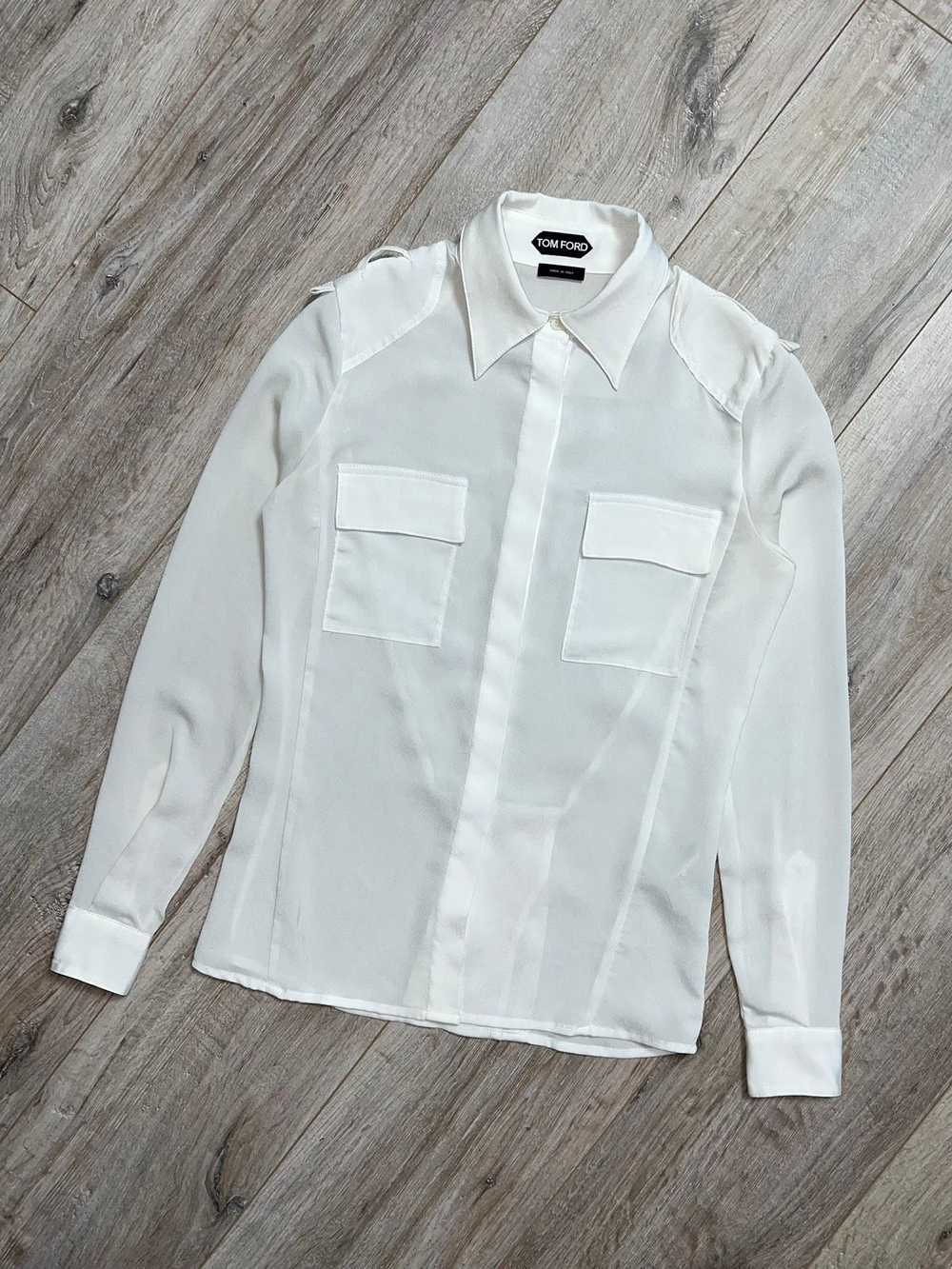 Gucci × Tom Ford TOM FORD Shirt Button Up Silk Po… - image 3