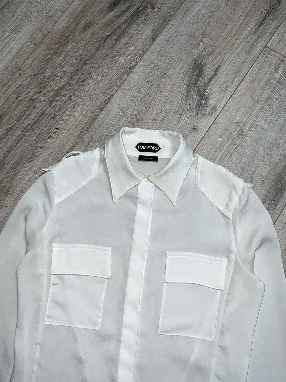 Gucci × Tom Ford TOM FORD Shirt Button Up Silk Po… - image 4