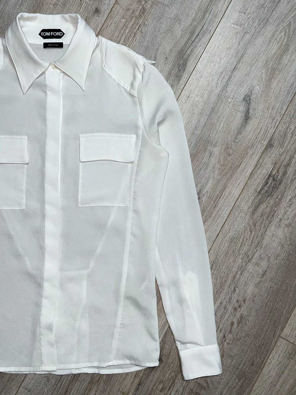 Gucci × Tom Ford TOM FORD Shirt Button Up Silk Po… - image 6