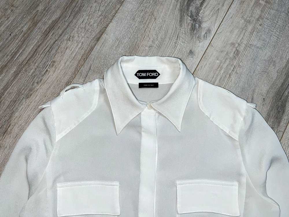 Gucci × Tom Ford TOM FORD Shirt Button Up Silk Po… - image 7