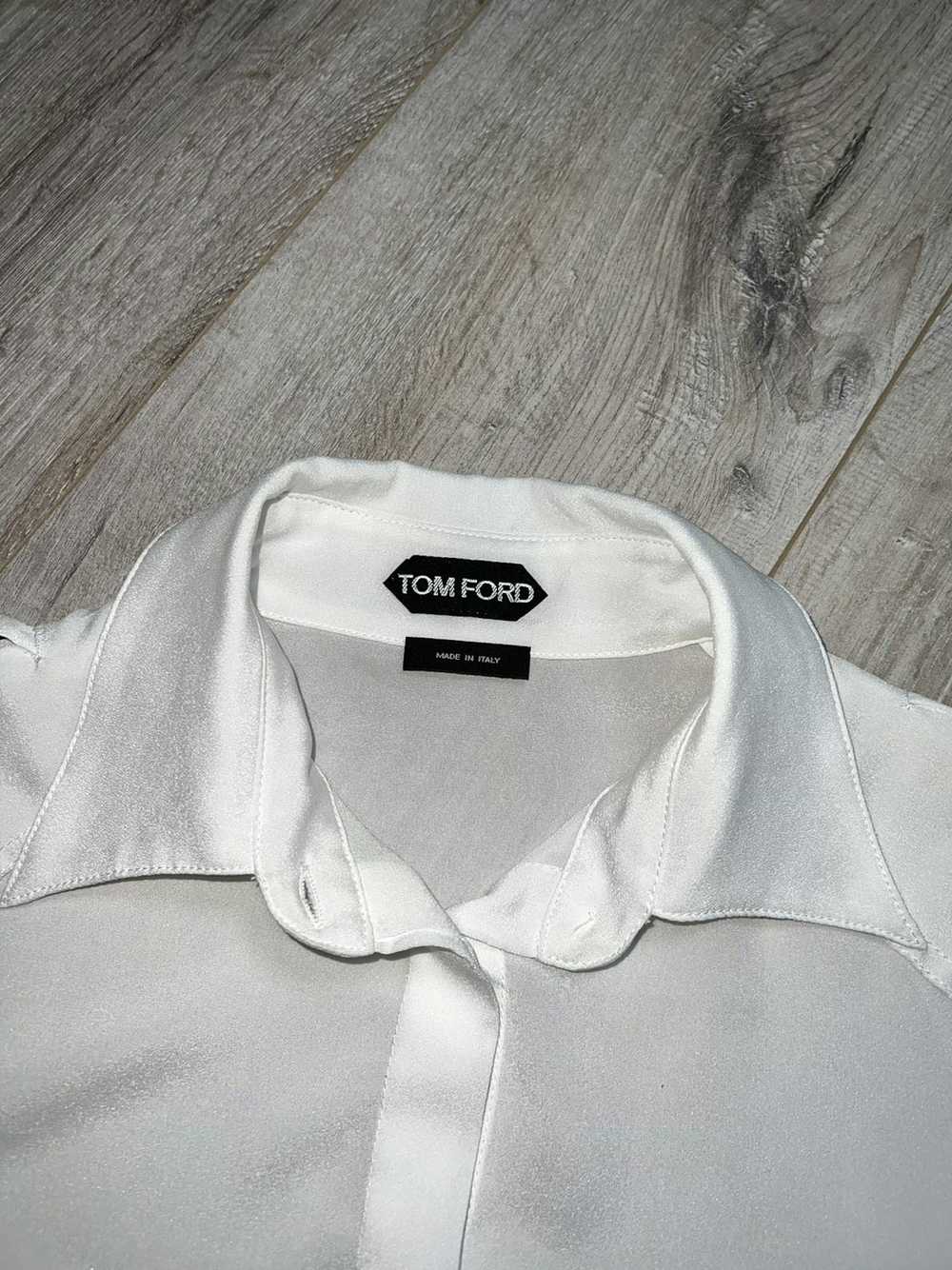 Gucci × Tom Ford TOM FORD Shirt Button Up Silk Po… - image 9