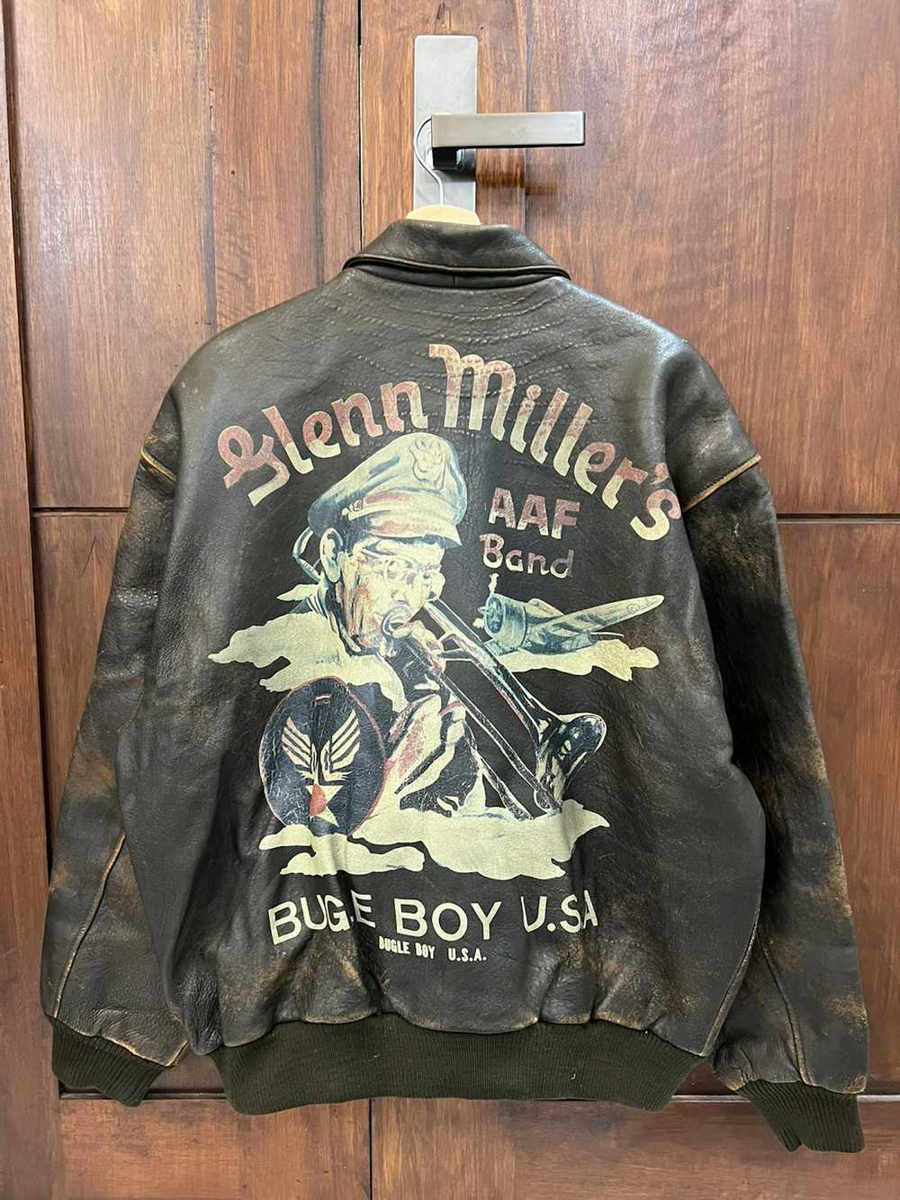 Bugle Boy × Leather Jacket × Vintage Bugle Boy US… - image 1