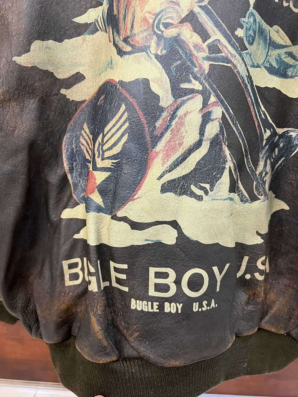 Bugle Boy × Leather Jacket × Vintage Bugle Boy US… - image 3