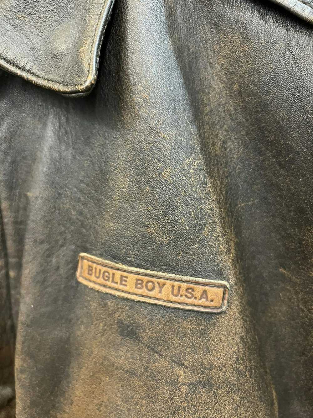 Bugle Boy × Leather Jacket × Vintage Bugle Boy US… - image 9