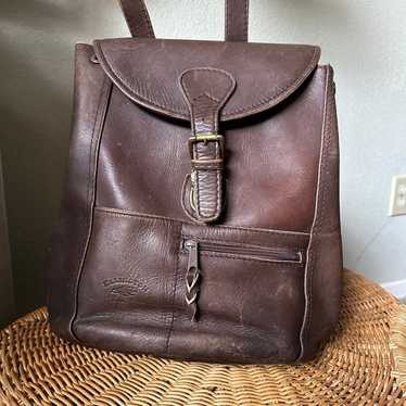 Vintage Ellington Leather Convertible Backpack/Ru… - image 1