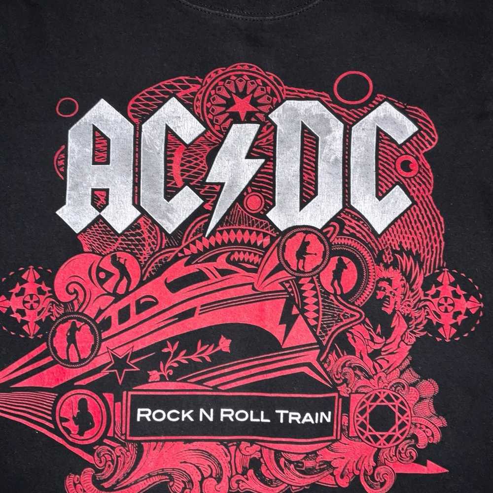 Vintage AC/DC Rock N Roll Train Black Ice 08/09 T… - image 3