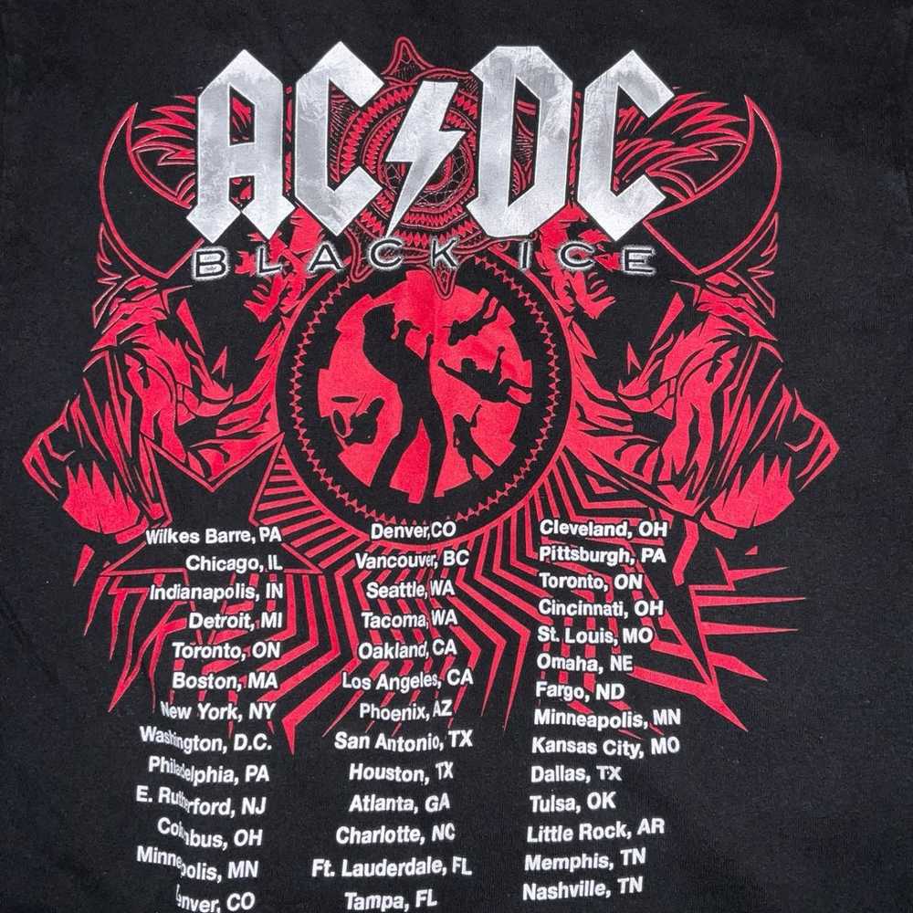 Vintage AC/DC Rock N Roll Train Black Ice 08/09 T… - image 4