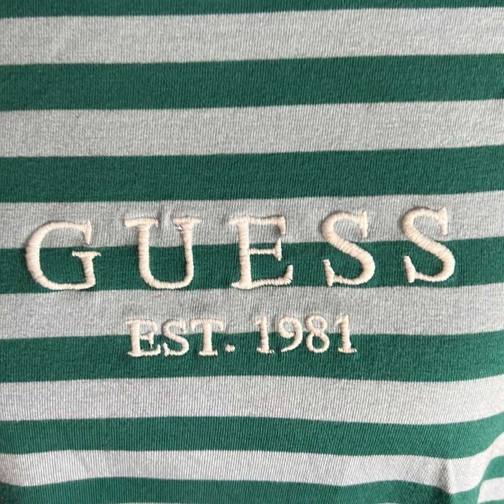 Vintage Guess Originals Men’s Spell Out Green & B… - image 7