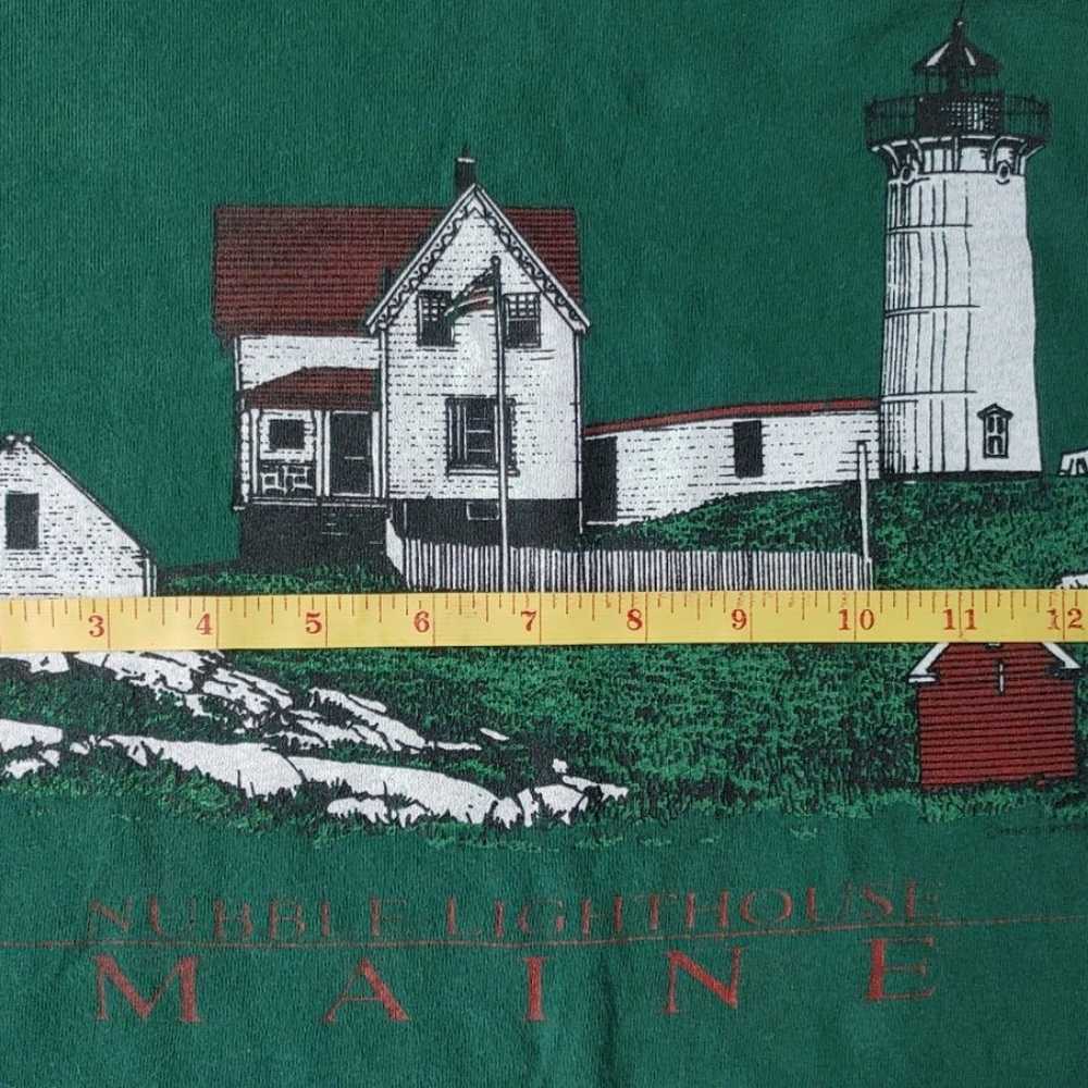 Vintage Hanes Beefy-T Nubble Lighthouse Maine Sin… - image 10