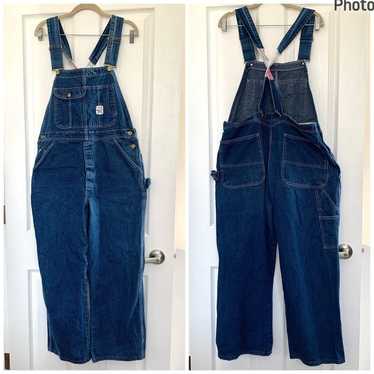 Vintage Pointer Brand 38x29 denim overalls. Made in the USA. Faded nicely.  Made in Bristol Tennessee. Made in the USA. Tons of pockets.